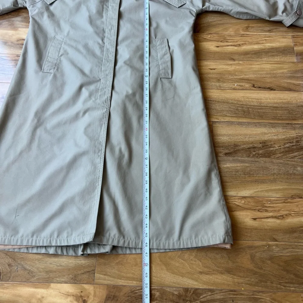 Via Veneto Italian -design Trench,cotton-blend Barn Coat Academic Office - Picture 8 of 9